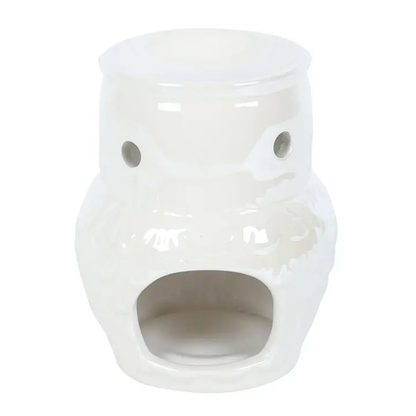 N/A Owl Shaped Iridescent Oil Burner and Wax Warmer -