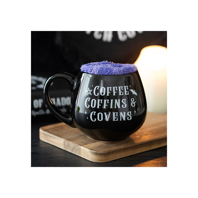 Coffee, Coffins & Covens Mug and Socks Set
