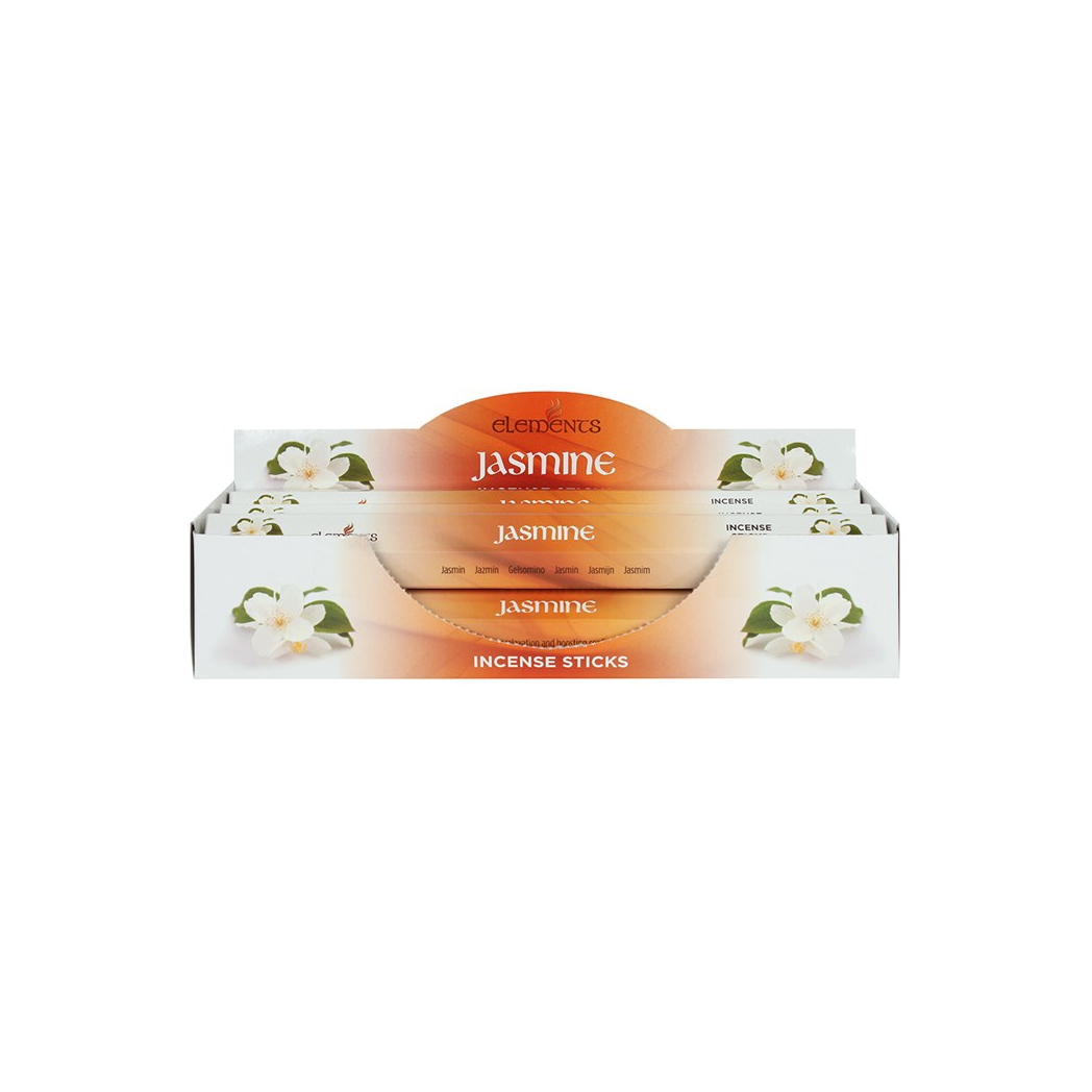 Elements Jasmine Incense Sticks – Set of 6 Packs (120 Sticks)