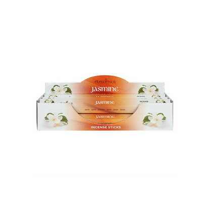 Elements Jasmine Incense Sticks – Set of 6 Packs (120 Sticks)