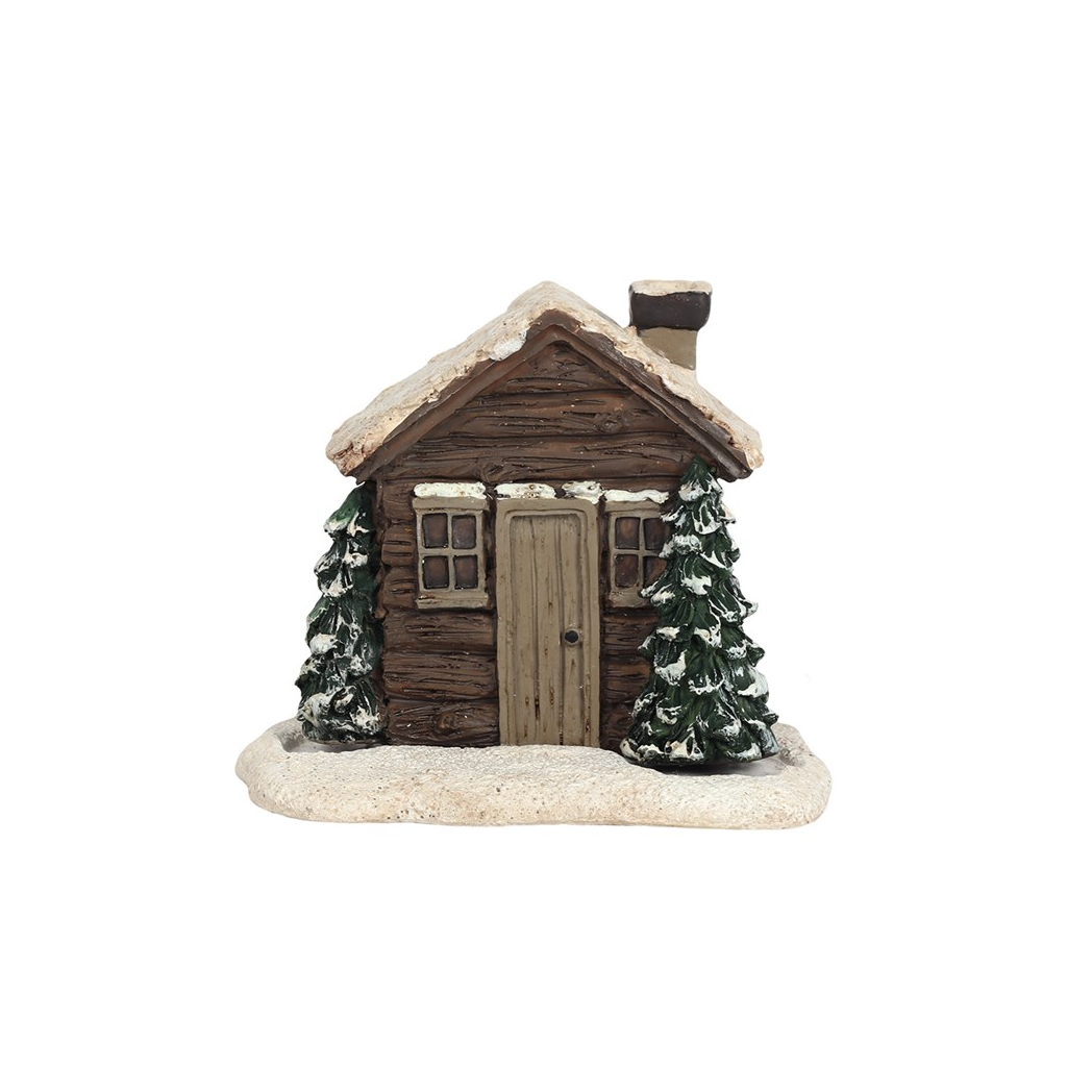 N/A Log Cabin Incense Cone Burner -