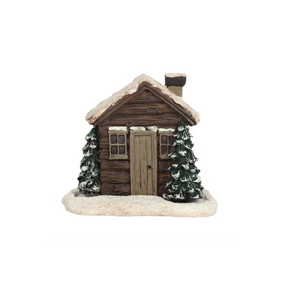 N/A Log Cabin Incense Cone Burner -