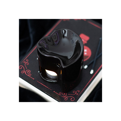 N/A Black Heart Oil Burner and Wax Warmer -