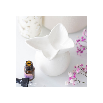 N/A White Butterfly Oil Burner -
