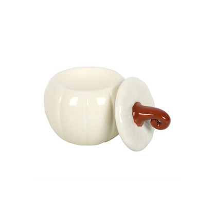 N/A White Curly Pumpkin Oil Burner -