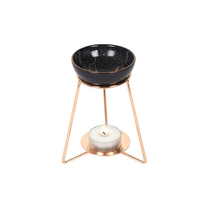N/A Purple Star Sign Oil Burner on Metal Base -