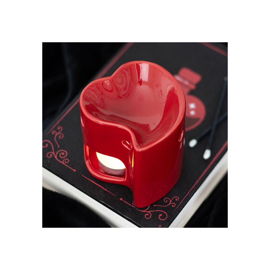 N/A Red Heart Oil Burner and Wax Warmer -