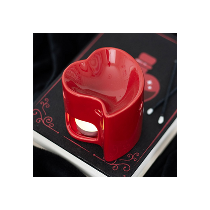 N/A Red Heart Oil Burner and Wax Warmer -