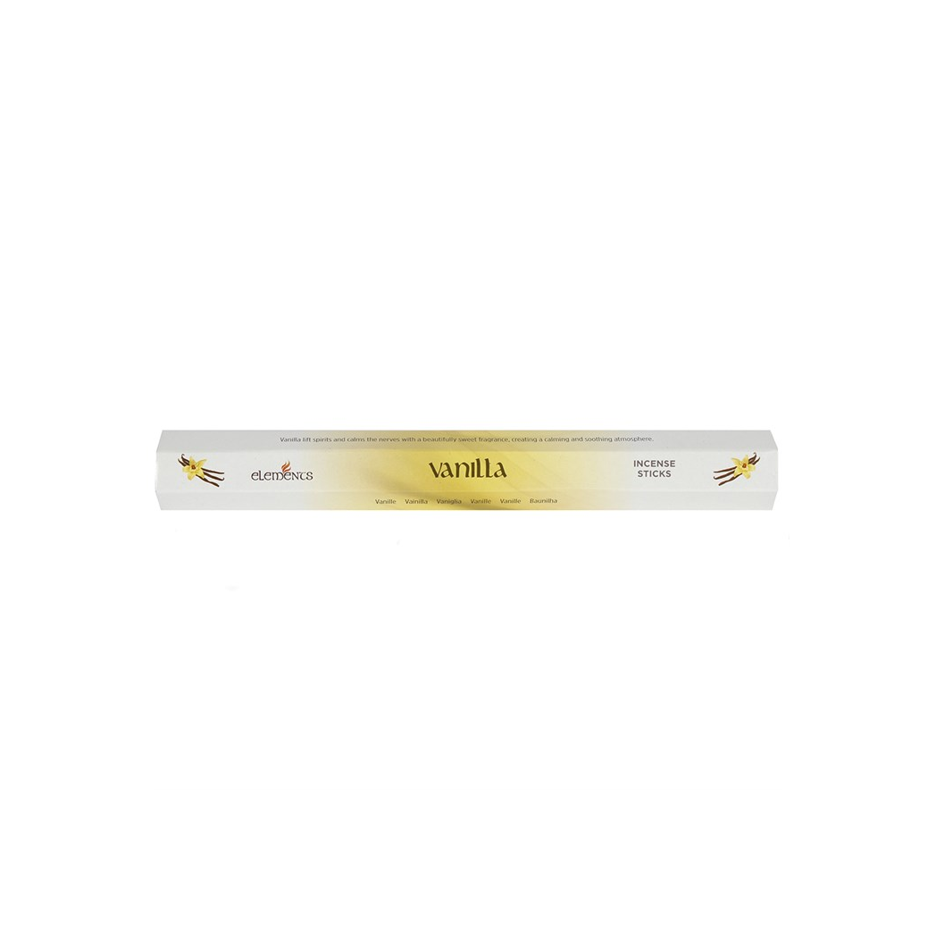 Elements Vanilla Incense Sticks – Set of 6 Packs (120 Sticks)