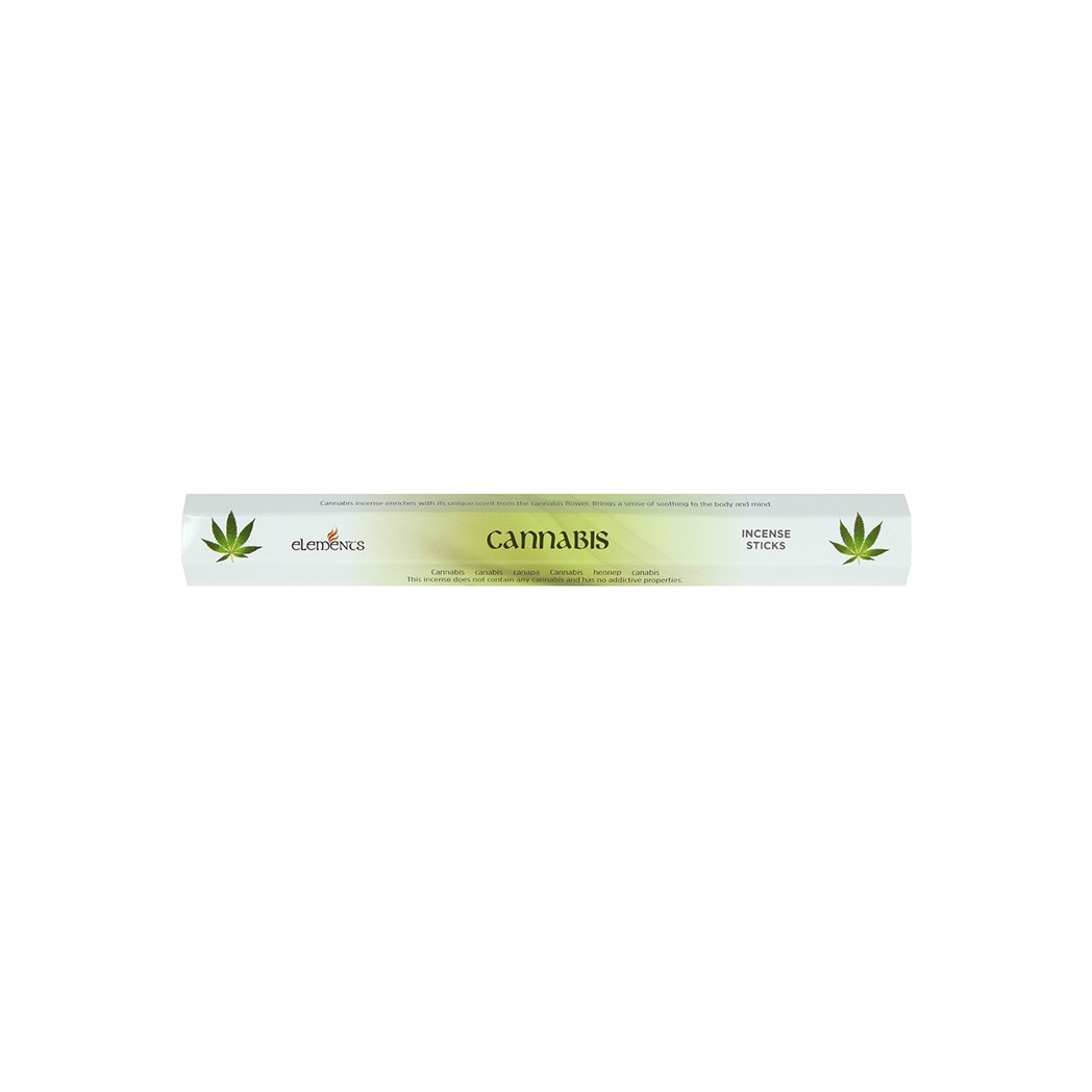 Elements Cannabis Incense Sticks – Set of 6 Packs (120 Sticks)