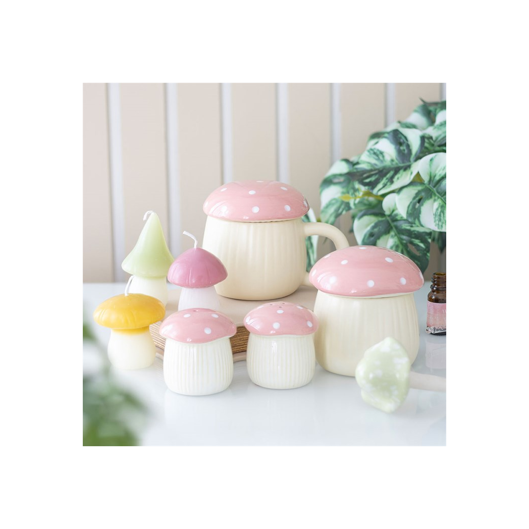 N/A Pink Mushroom Oil Burner -