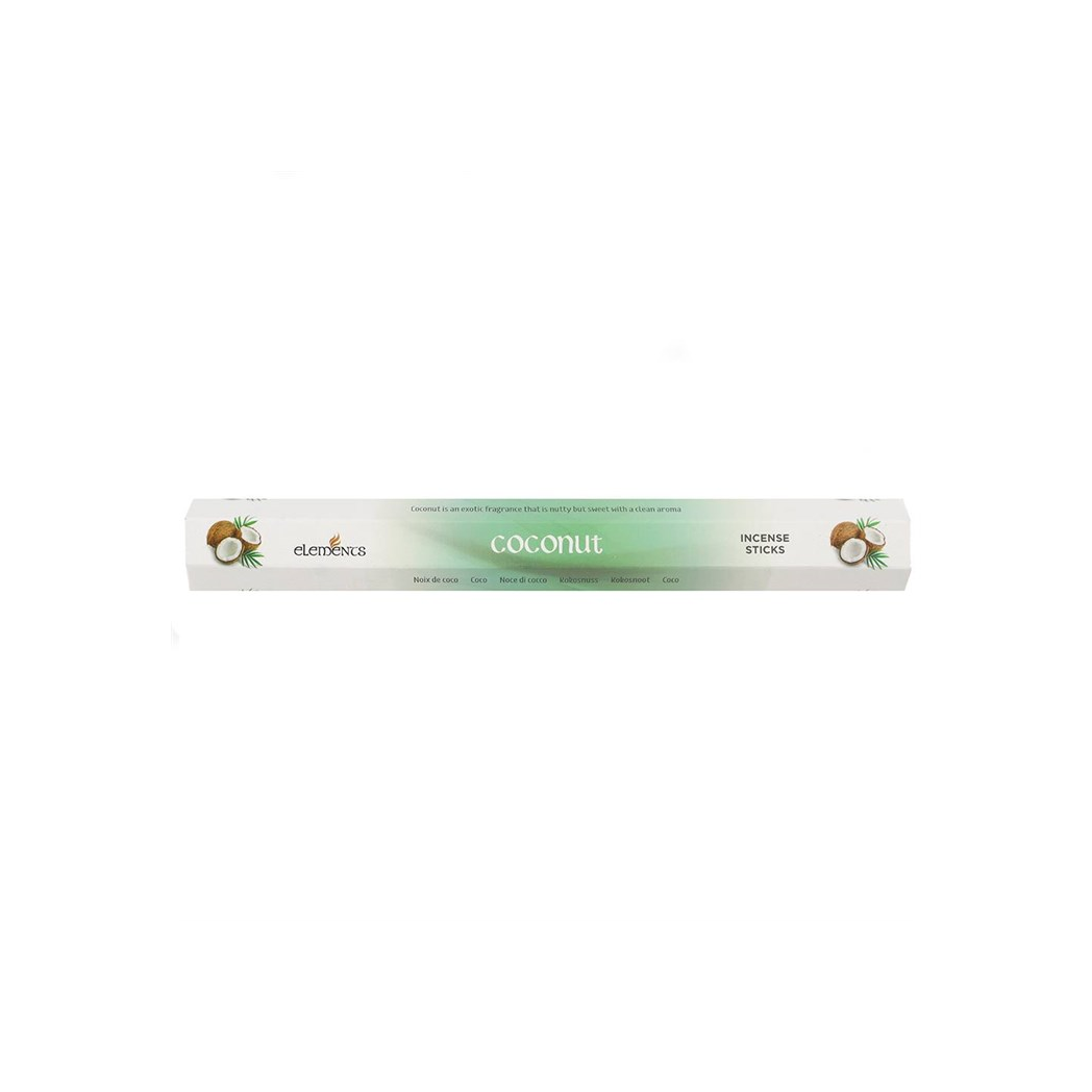 Elements Coconut Incense Sticks – Set of 6 Packs (120 Sticks)