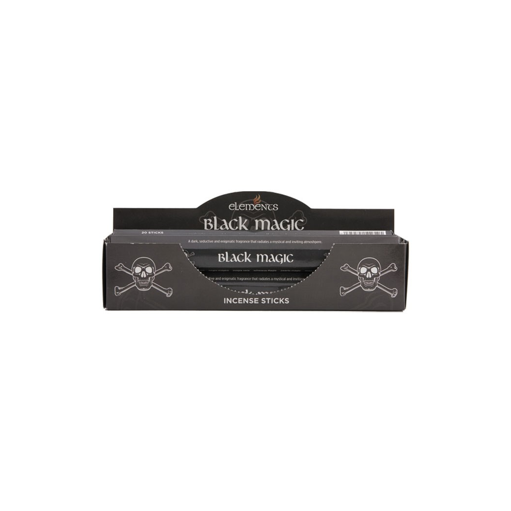 Elements Black Magic Incense Sticks – Set of 6 Packs (120 Sticks)