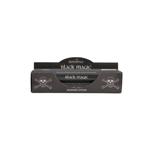 Bâtonnets d'encens Black Magic Elements – Lot de 6 paquets (120 bâtonnets)