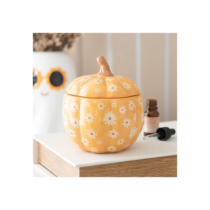 N/A Groovy Floral Pumpkin Oil Burner -