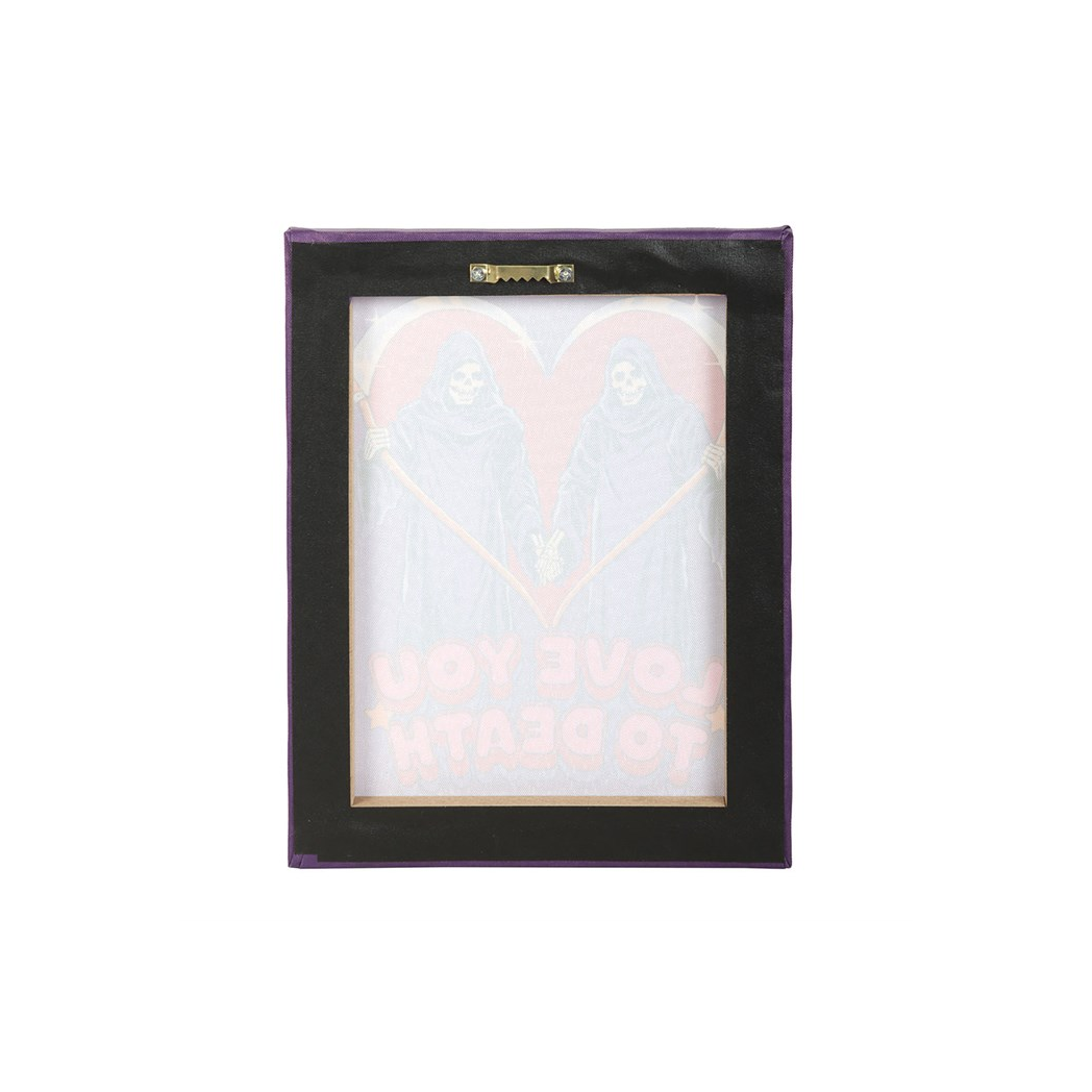 Steven Rhodes Canvas Plaque – Love You To Death, 19 x 25 cm