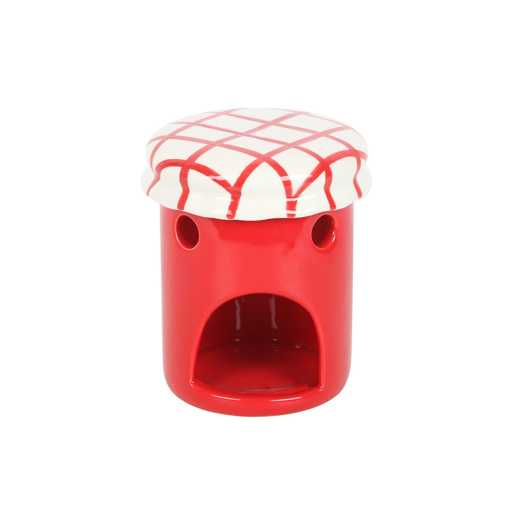 N/A Cherry Jam Jar Oil Burner and Wax Warmer -