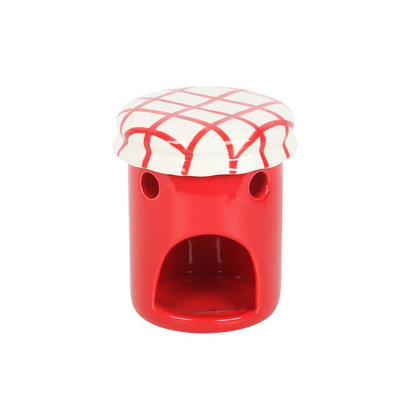 N/A Cherry Jam Jar Oil Burner and Wax Warmer -