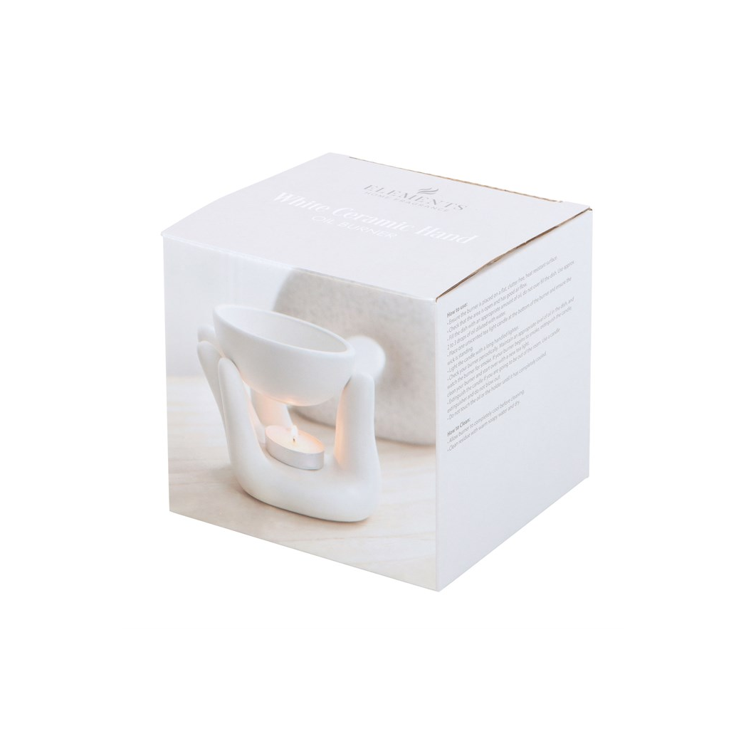 N/A White Hand Ceramic Oil Burner -