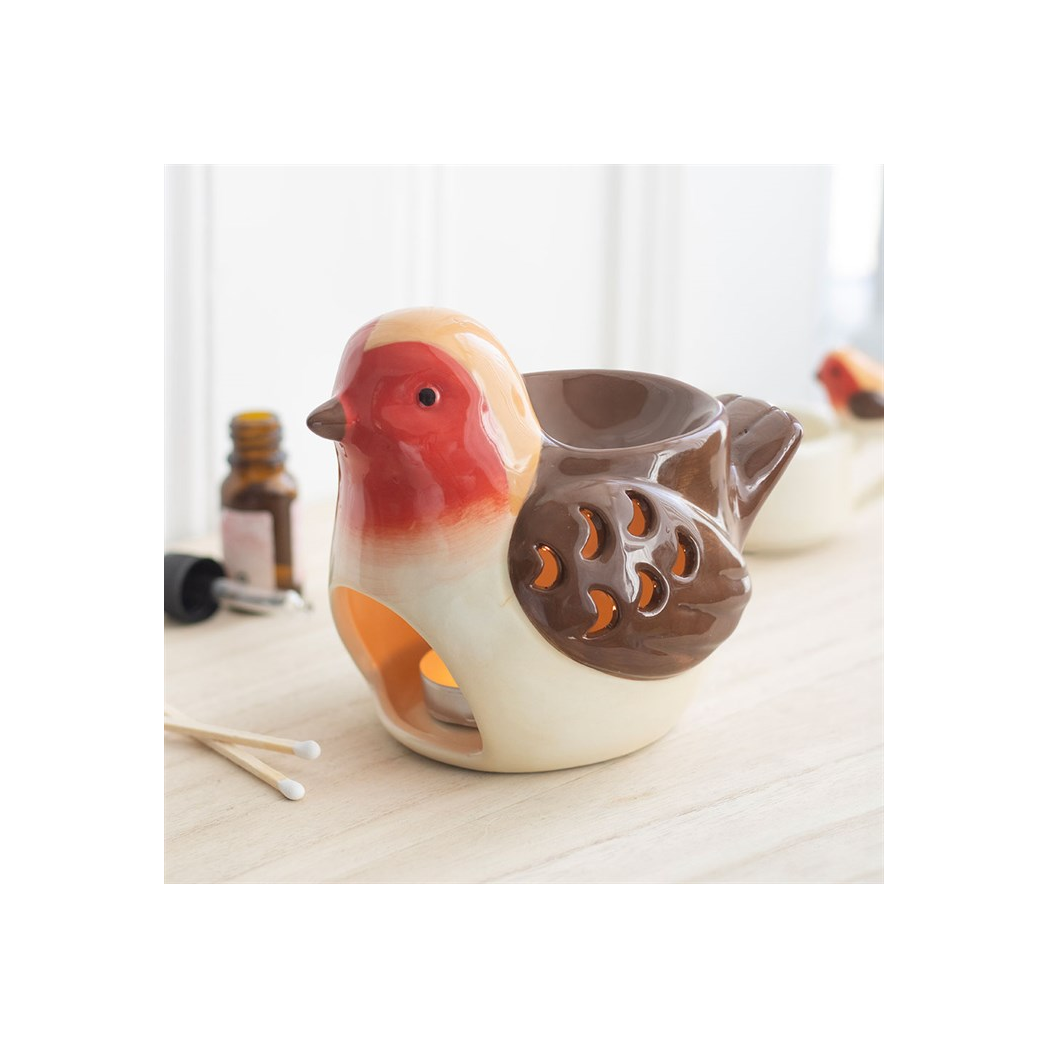 N/A Robin Shaped Oil Burner and Wax Warmer -