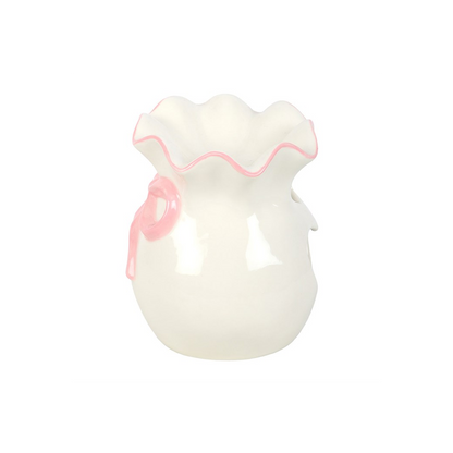 N/A White and Pink Bow Oil Burner -