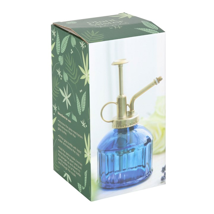 Elegant Blue Glass Plant Mister - Perfect for Nurturing Your Indoor Garden