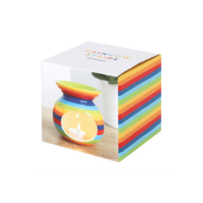 N/A Rainbow Stripe Oil Burner -
