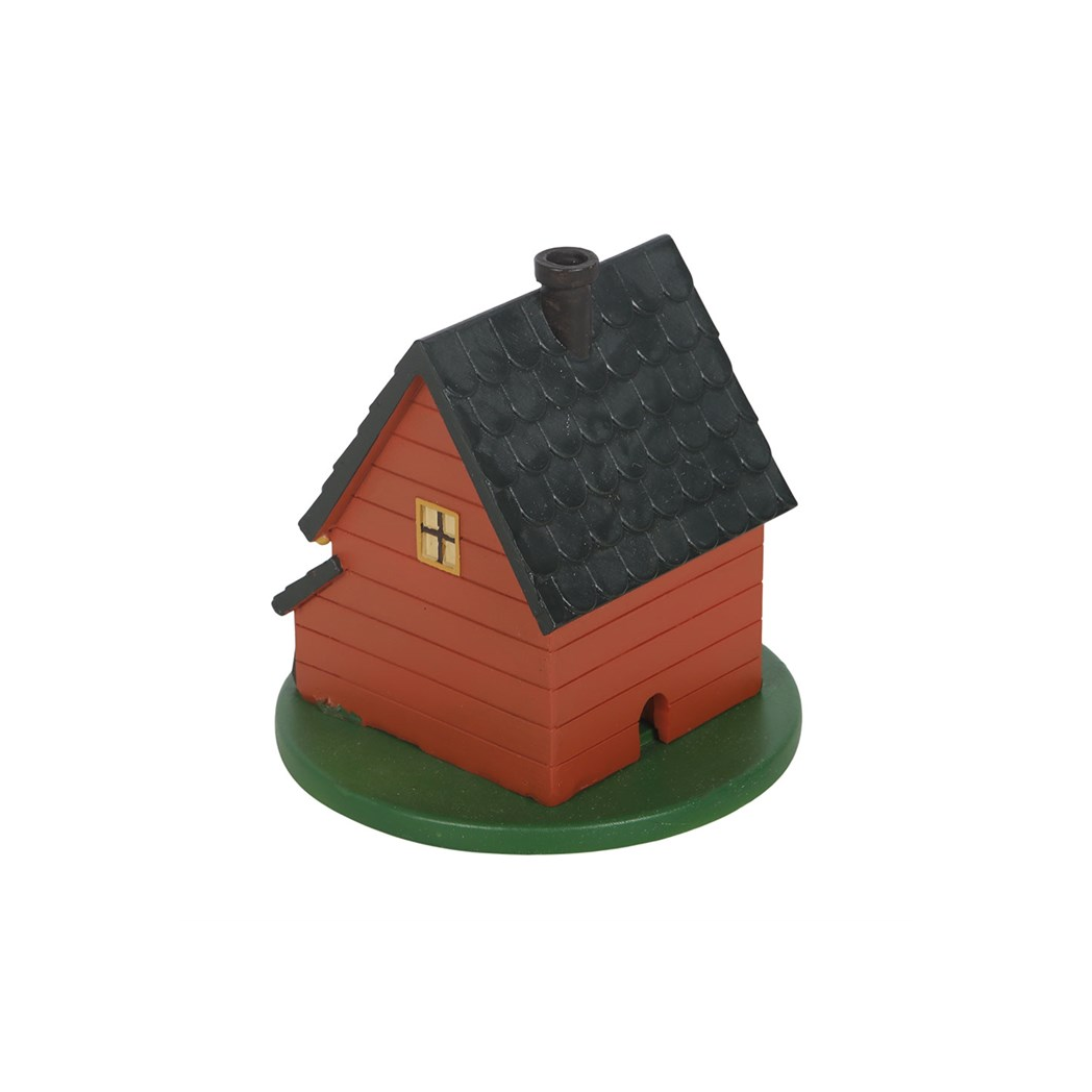 N/A Brown House Incense Cone Burner -