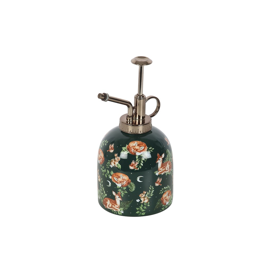 Charming Ceramic Plant Mister with Woodland Print for Happy Plants