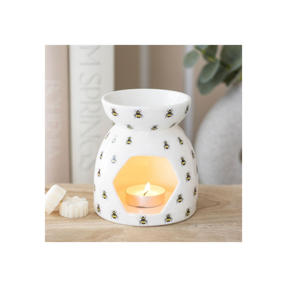 N/A All Over Bee Print Oil Burner -