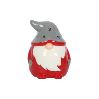 N/A Red and Grey Gonk Tealight Holder -