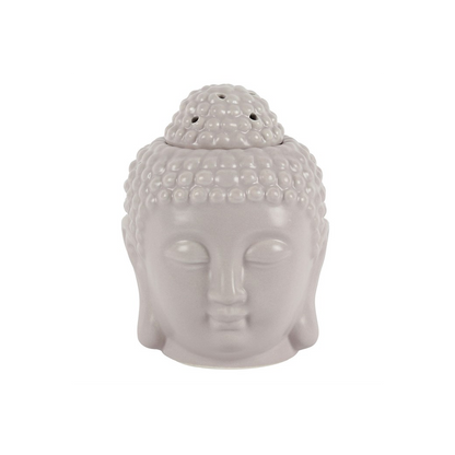 N/A Small Grey Buddha Head Oil Burner -