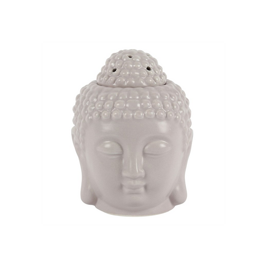 N/A Small Grey Buddha Head Oil Burner -