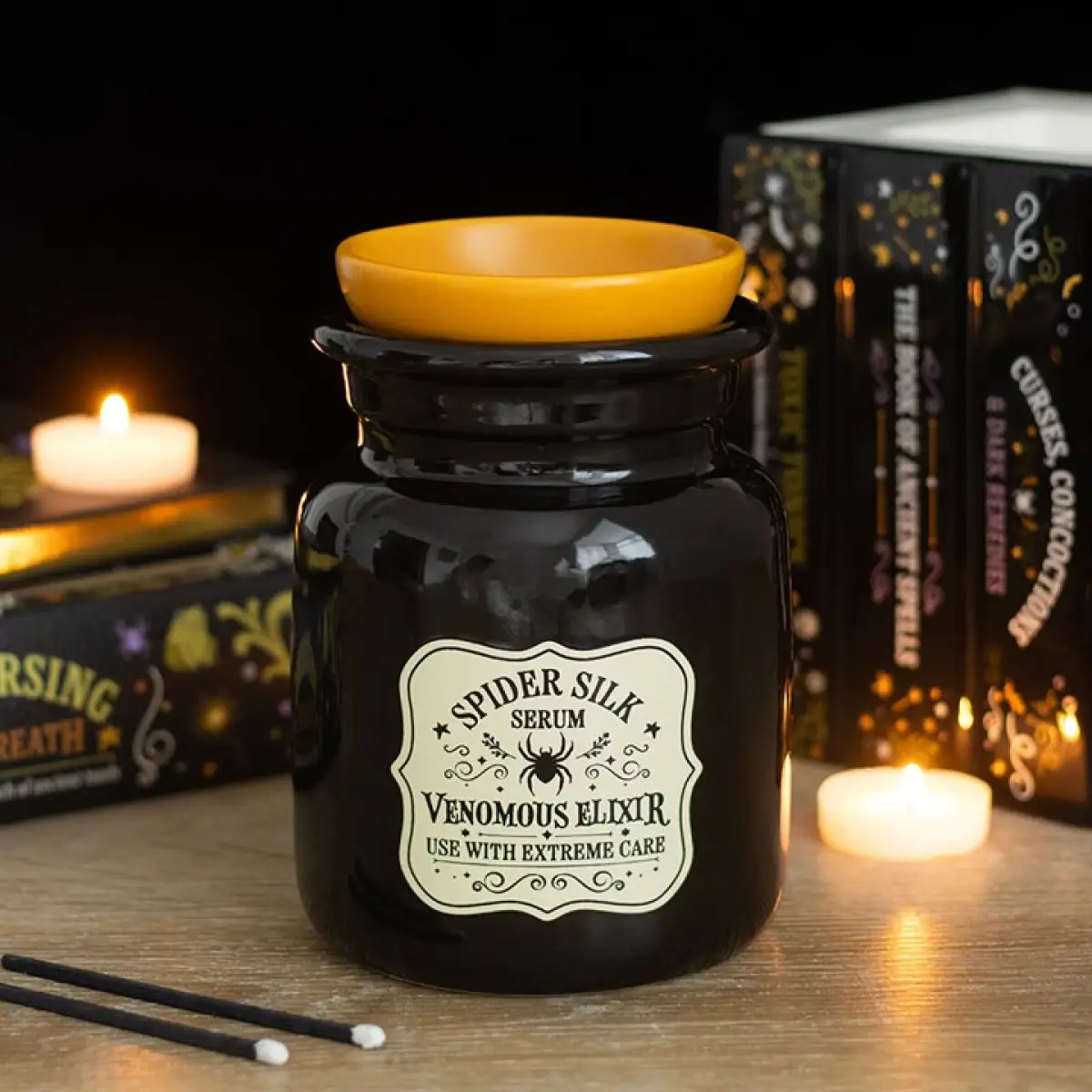 N/A Spider Silk Serum Potion Bottle Oil Burner and Wax Warmer -