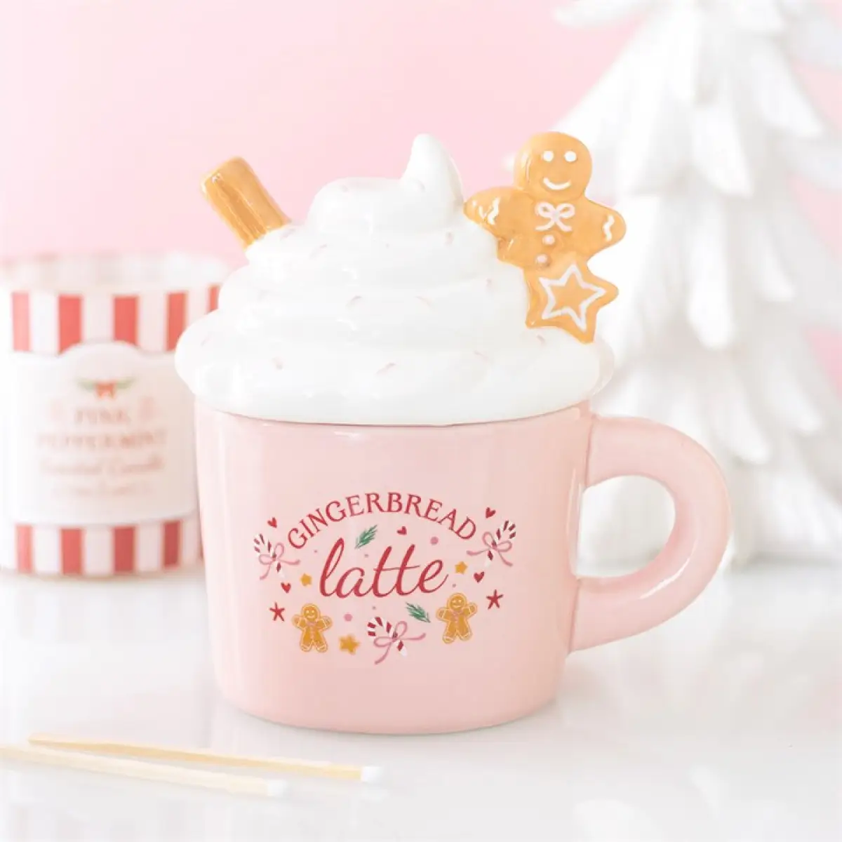 N/A Pink Gingerbread Latte Oil Burner and Wax Warmer -