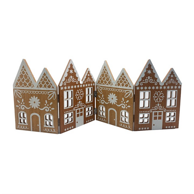 59cm Folding Wooden Gingerbread House Decoration