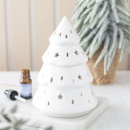 N/A White Winter Fir Tree Oil Burner -