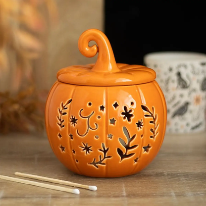 N/A Orange Folk Pumpkin Oil Burner and Wax Warmer -