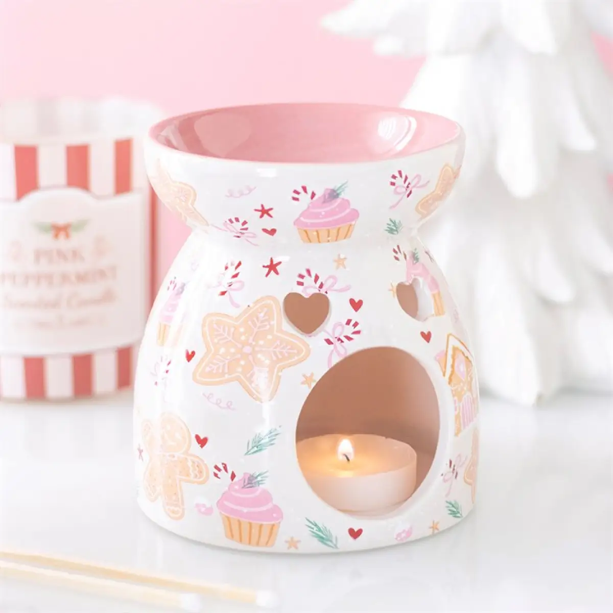 N/A Sugarplum Bakery Print Oil Burner -