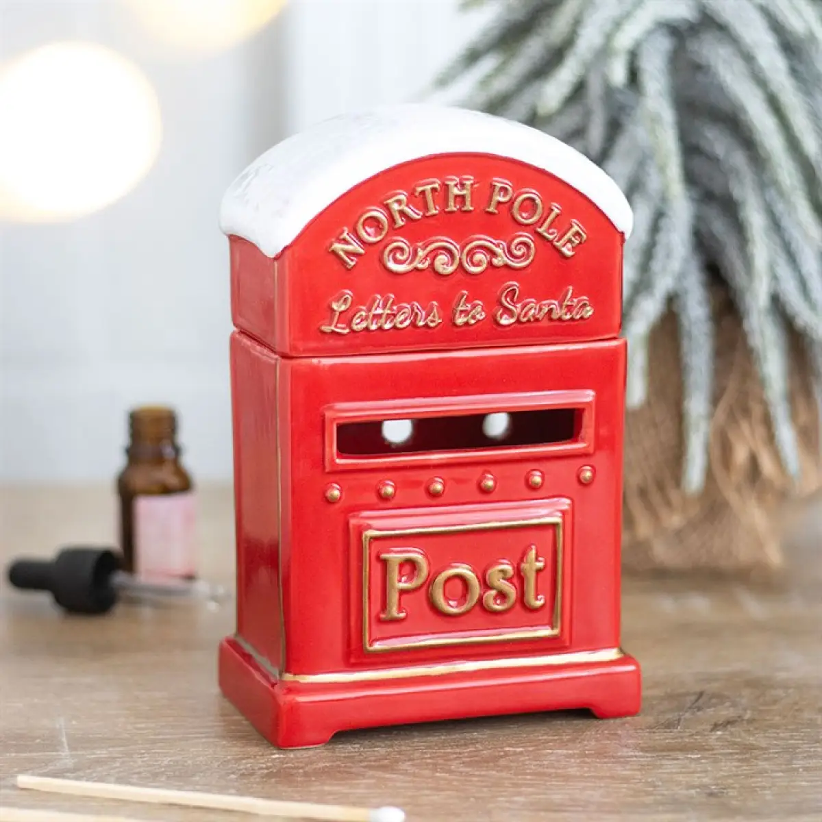 N/A Letters to Santa Christmas Post Box Oil Burner -