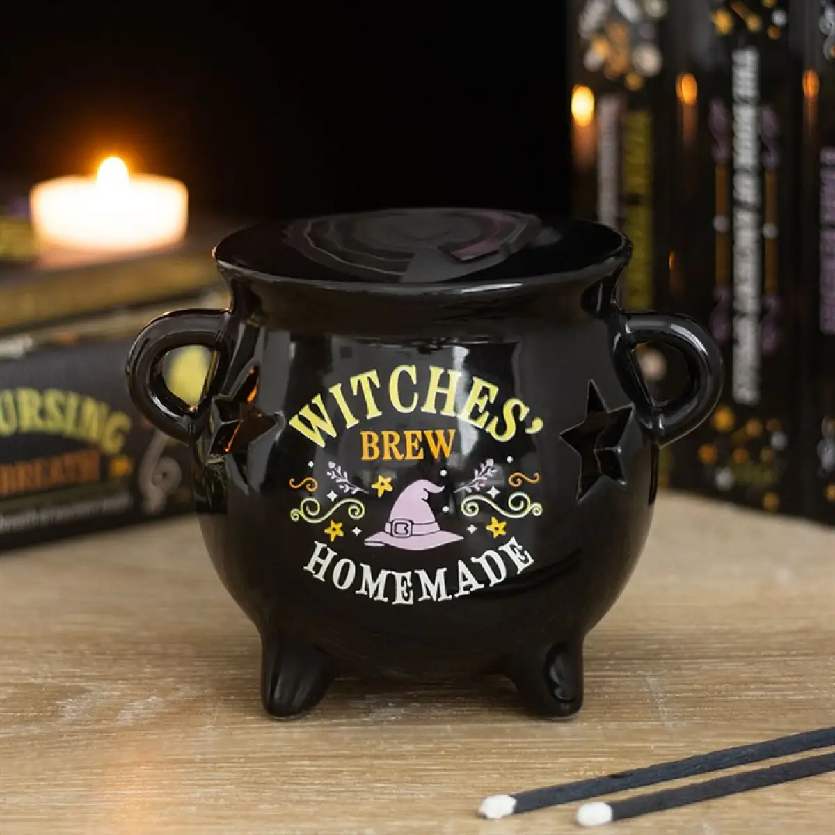N/A Witches Brew Cauldron Oil Burner and Wax Warmer -