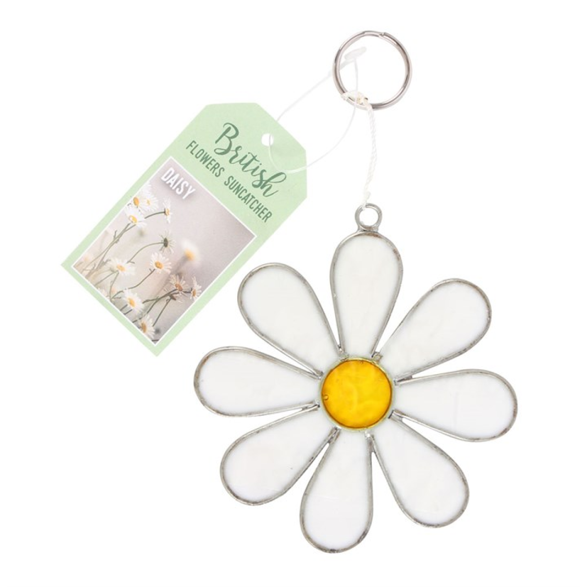 Illuminate Your Space with the Exquisite White Daisy Suncatcher