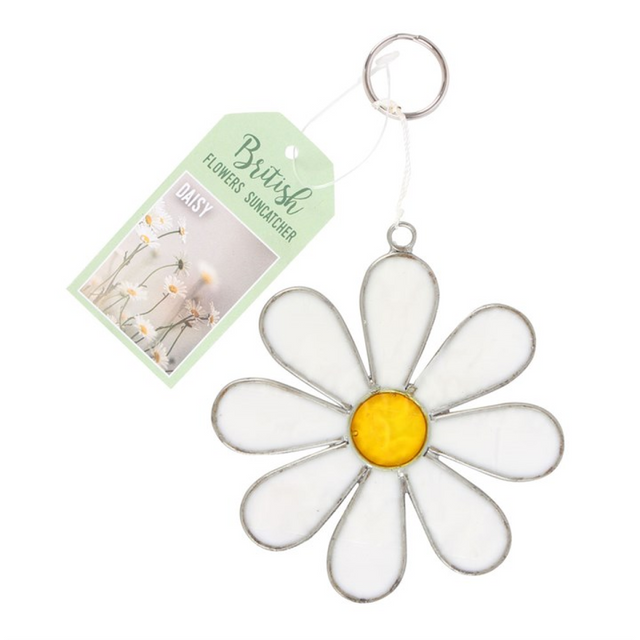 Illuminate Your Space with the Exquisite White Daisy Suncatcher