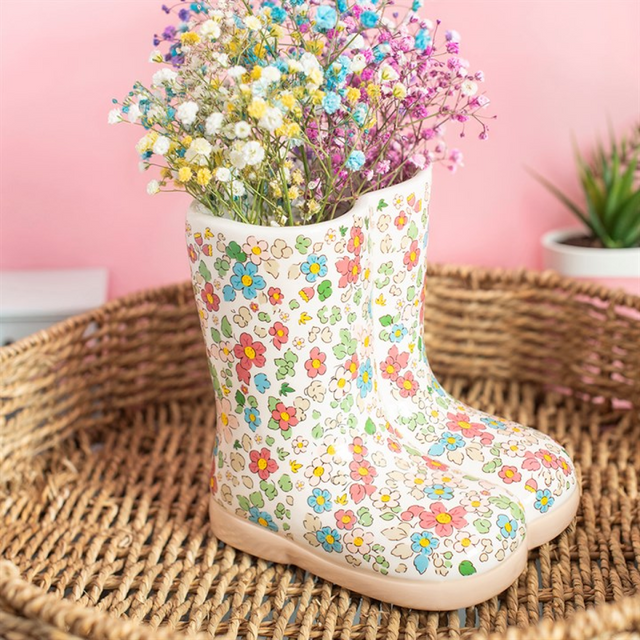 The Floral Welly Boot Vase: A Playful Touch for Your Home Decor