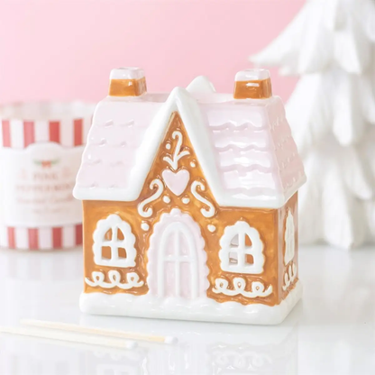 N/A Sugarplum Gingerbread House Oil Burner and Wax Warmer -
