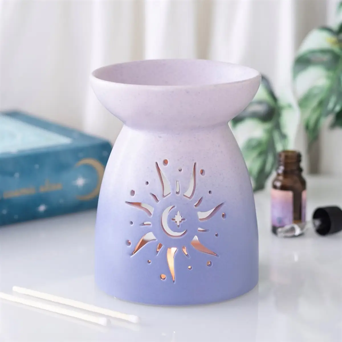 N/A Purple Sun Cut Out Oil Burner -