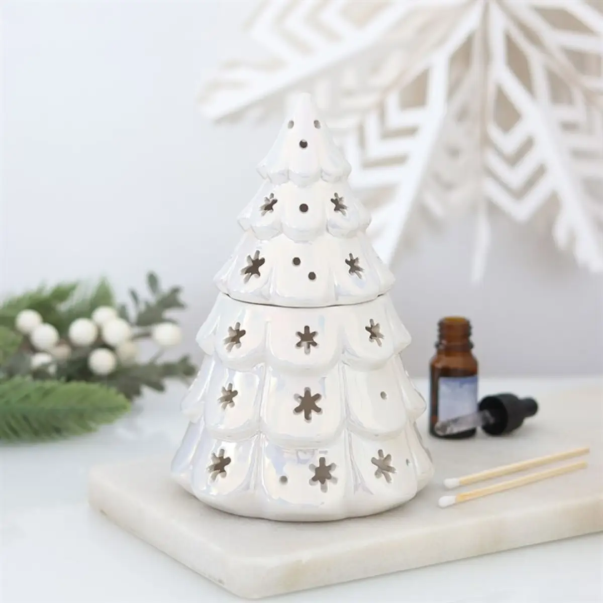 N/A Iridescent Fir Tree Oil Burner -