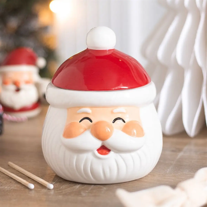 N/A Jolly Santa Christmas Oil Burner and Wax Warmer -