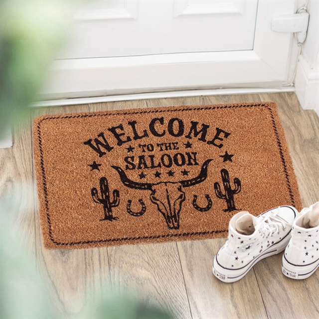 Rustic Charm Awaits: Welcome to the Saloon Doormat