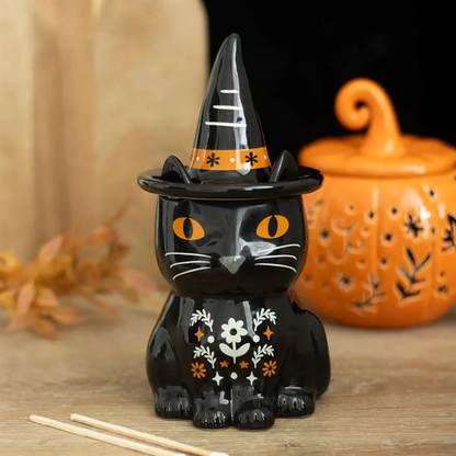 N/A Frightful Folk Black Cat Oil Burner -
